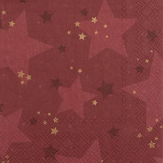 Paper Napkins 33cm, Starshine Red *ETA Nov